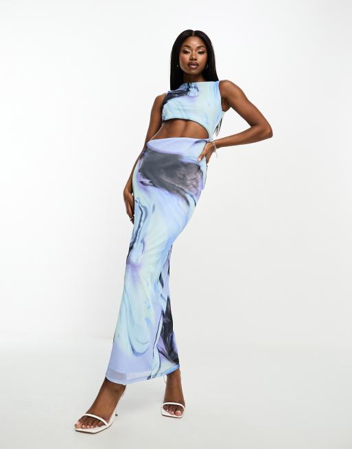 Asos blue maxi sale