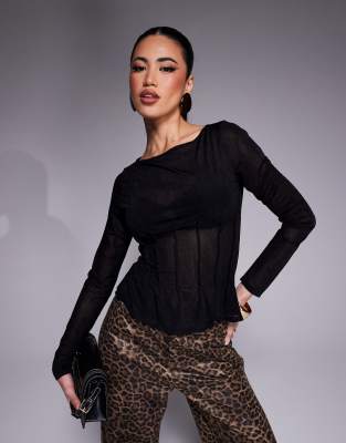 ASOS DESIGN mesh dart detail...