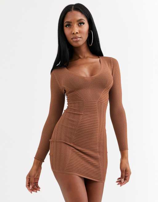 Asos deep 2025 v dress