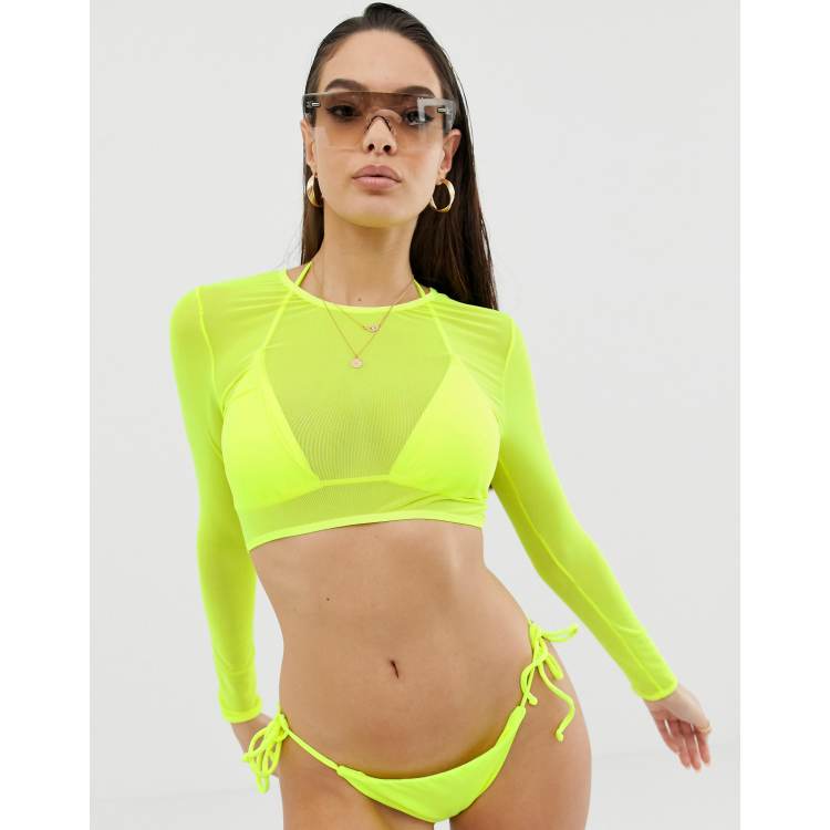 Neon mesh long store sleeve