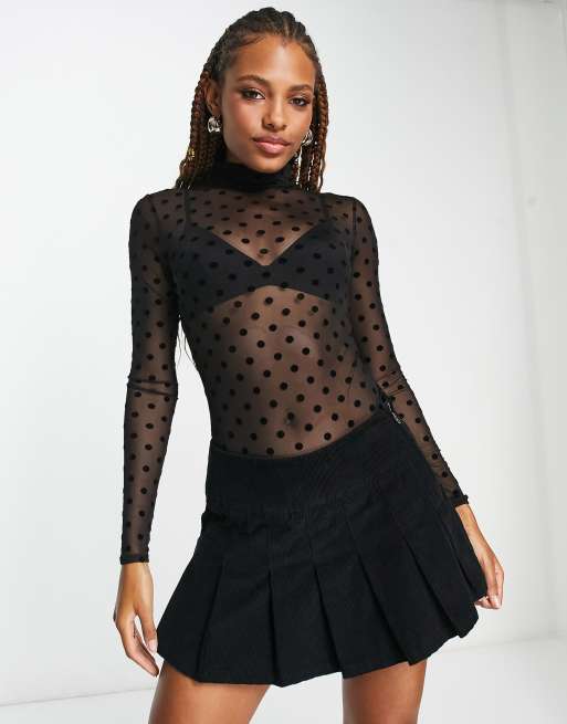 Dot Mesh Bodysuit