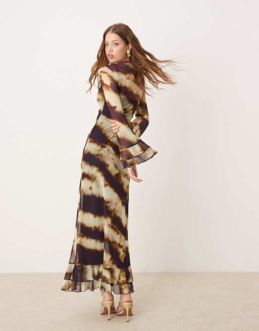 swirl print mesh tie dress Kim Shui | Dresses | Kim Shui Mesh Swirl Print Tie Dress