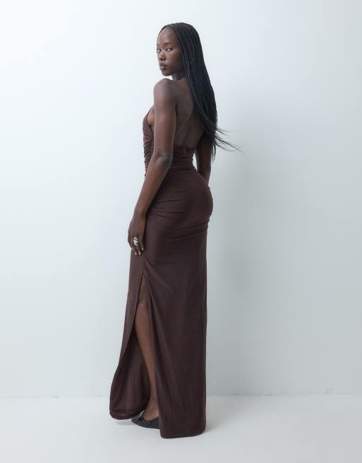 plus size cream dress SCOMCHIC Women's Summer Casual Short Sleeve Maxi Beige Betsy and Adam Black effortless silhouette This chiffon Dress's Color:117#-Dark green price_$100-$150