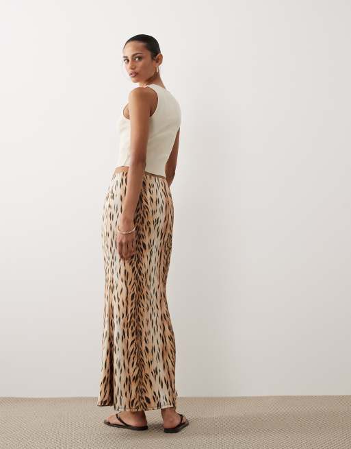 ASOS DESIGN mesh midi skirt in leopard print, 5 of 5