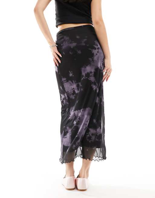 Tie dye shop skirt asos