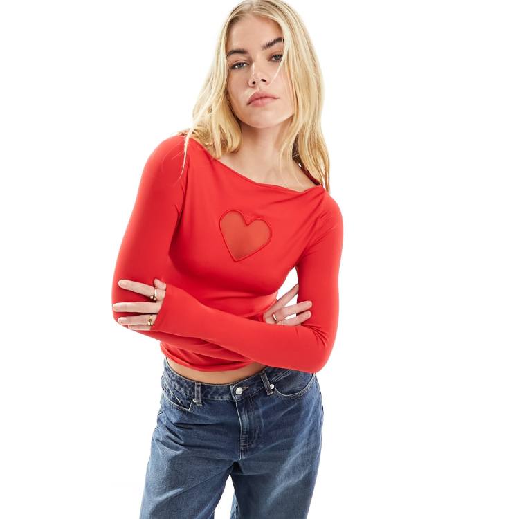 Asos red top on sale