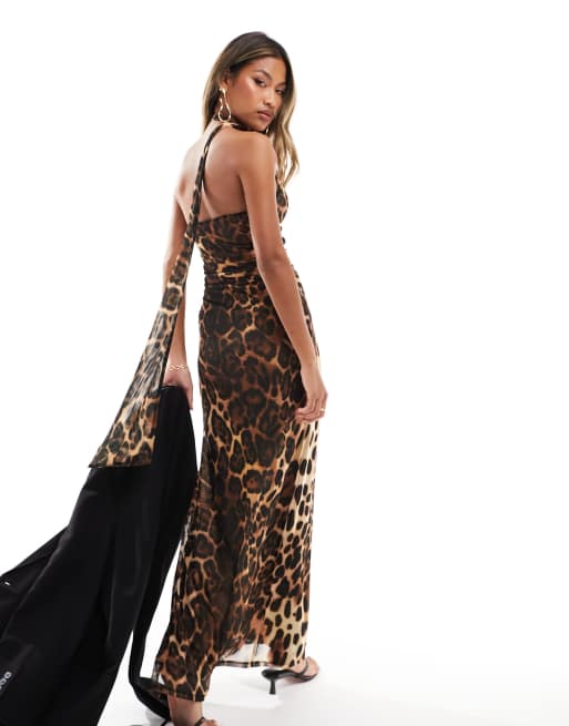 Leopard evening clearance gown