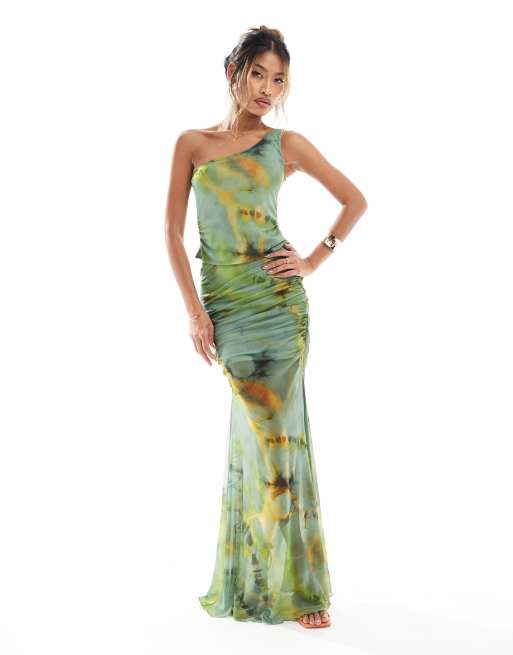 Asos tie dye shops maxi dress