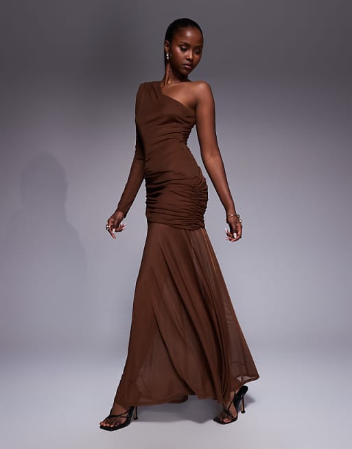 long sleeve one sleeve dress Amazon.com: Miss ord Women's Plus Formal Sequin Shoulder Maxi Prom Dress, Split Ball Gown with Belt Green : Clothing, Shoes & Jewelry This garment fits true to size ASOS DESIGN mesh one sleeve