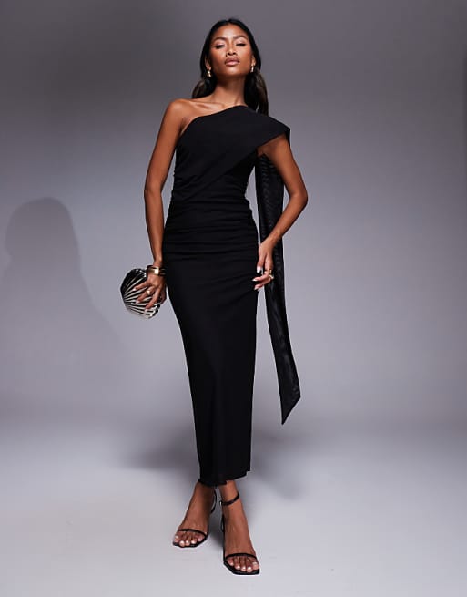 scarf dress maxi Buy Lipsy Monochrome High Neck Drape from Next USA destination dinners Blue Scarf Detail Ruched Maxi
