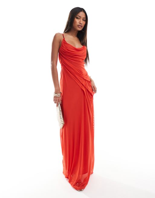 Asos red maxi hotsell