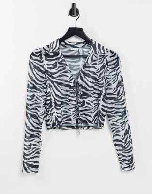 asos zebra print