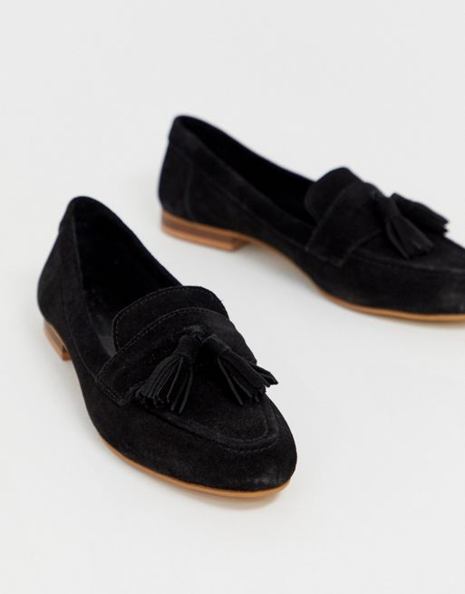 ASOS DESIGN Message suede tassel loafers ASOS