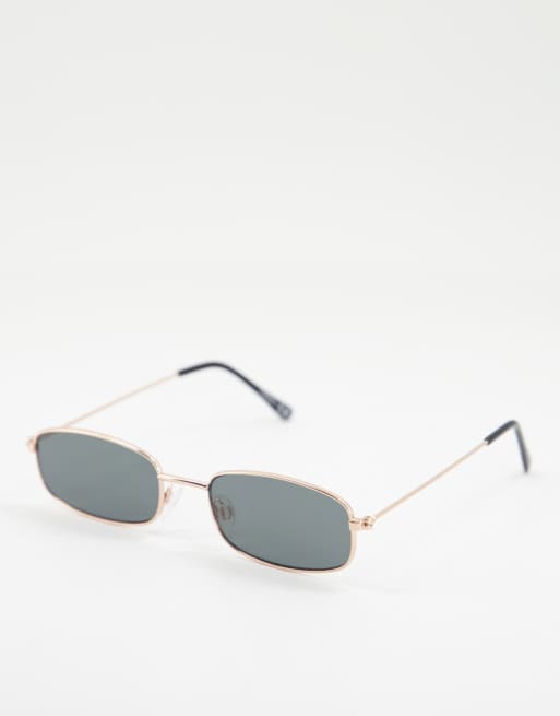 Asos Design Metal 90s Square Sunglasses Asos 