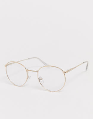 gold non prescription glasses