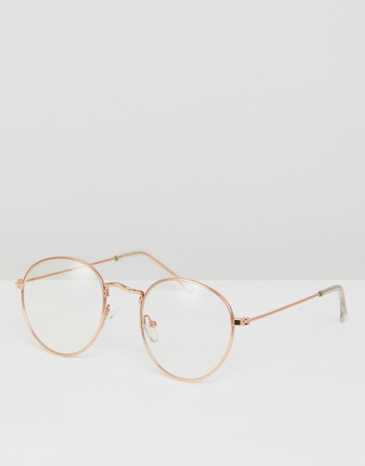 Round gold cheap metal glasses