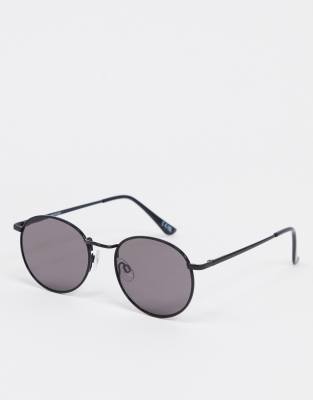 asos shiny sunglasses round metal