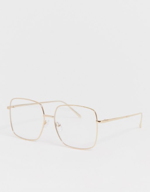 Gold cheap square glasses