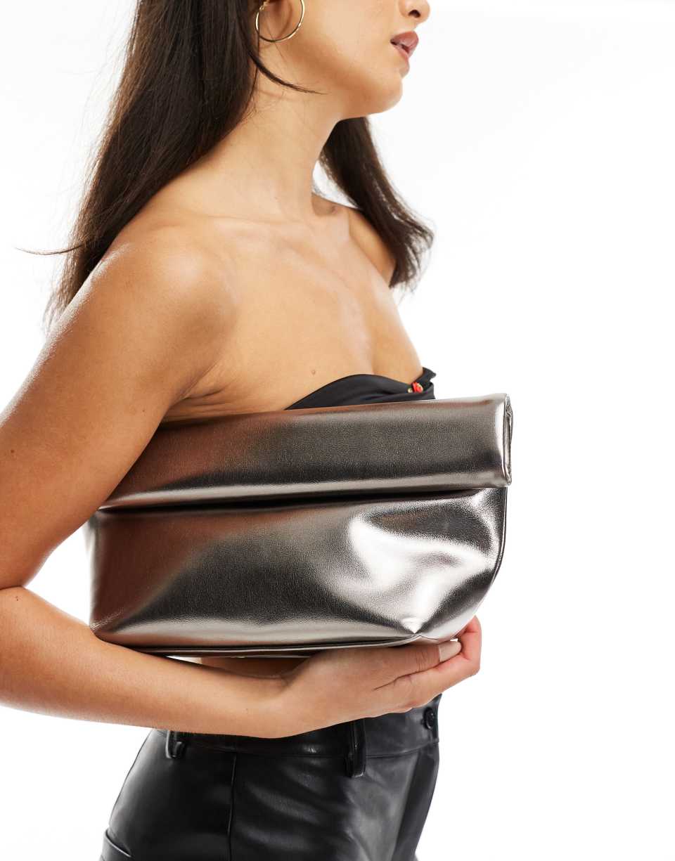 Metallic Clutch Bag