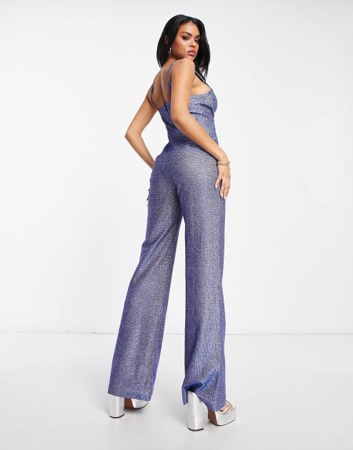 Asos store metallic jumpsuit