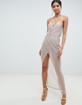 drape maxi dress
