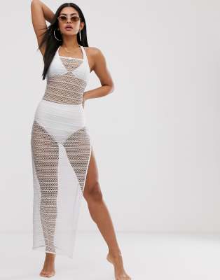 fishnet beach dress