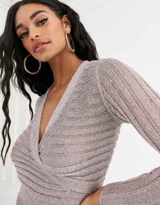 wrap around crop sweater