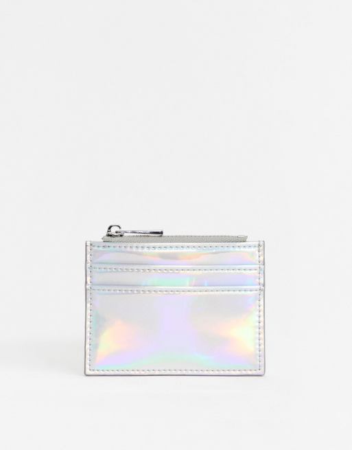 ASOS DESIGN - Metallic portemonnee en kaarthouder