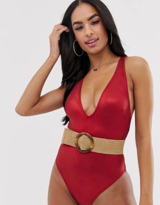 asos padded swimsuit