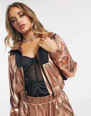 metallic tracksuit