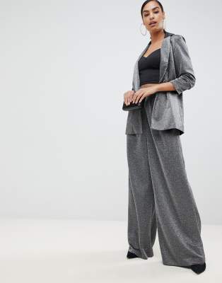 metallic palazzo pants