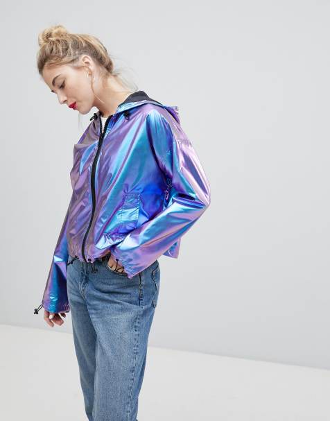 ASOS DESIGN Metallic Wind Breaker Jacket