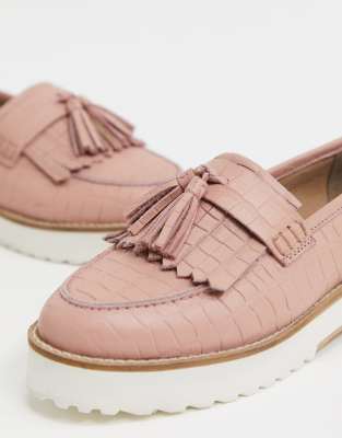 asos pink loafers