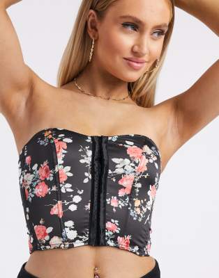 floral corset top