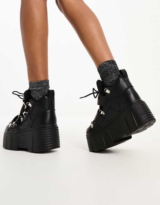 ASOS DESIGN – Miami – Svarta grova skor med flera remmar, 4 av 4