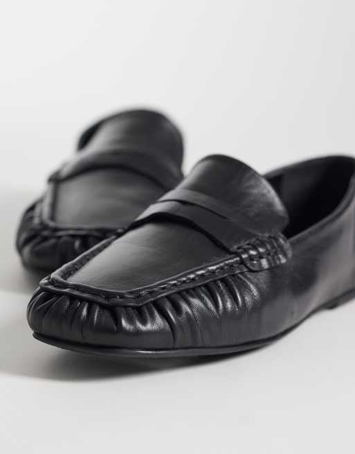 ASOS DESIGN - Micha - Premium - Sorte loafers i blødt læder, 2 af 4