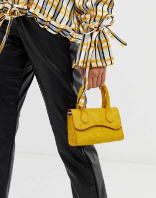 asos yellow bag