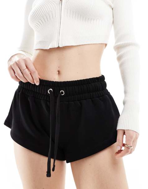 ASOS DESIGN - Micro jersey short in zwart - view 1