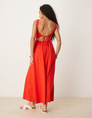 Asos Design Micro Maxi Bust Dress