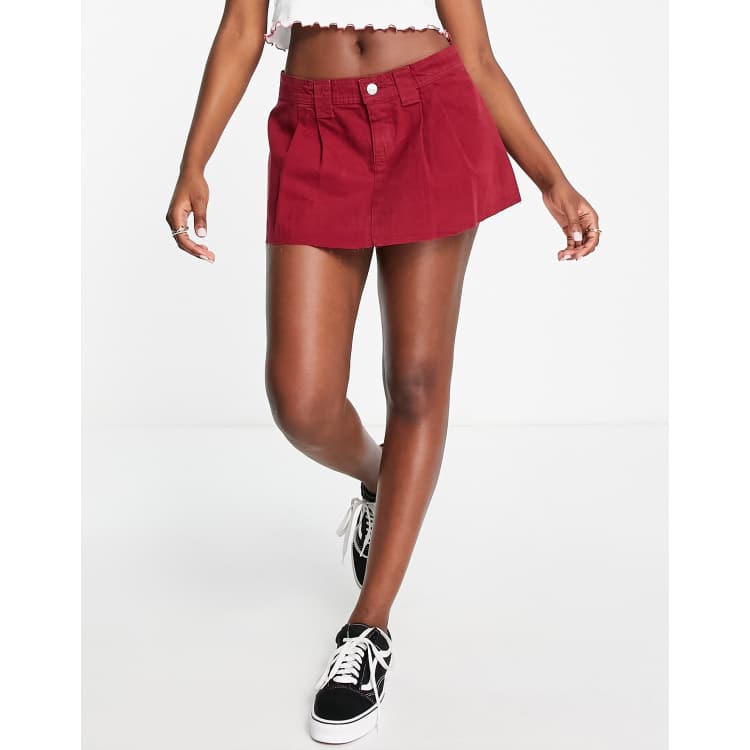 Burgundy skirt outlet 5xl