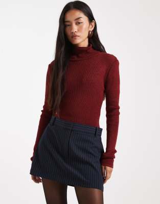 Asos Design Micro Mini Skirt In Blue