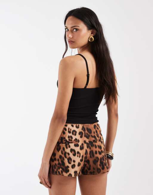ASOS DESIGN - Micro short met luipaardprint, deel van co-ord set, 4 van 5