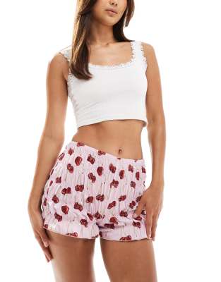Asos Design Micro Shorts In Multi