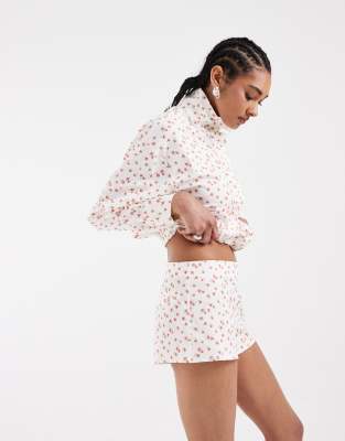 Asos Design Micro Shorts In Multi