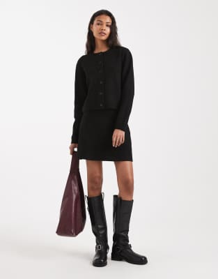 Asos Design Micro Skirt Co-ord In Black