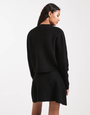 Asos Design Micro Skirt Co-ord In Black