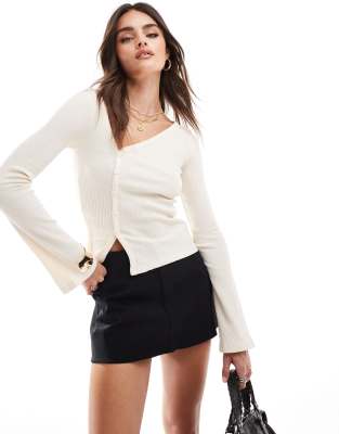Asos Design Micro Skort In Black