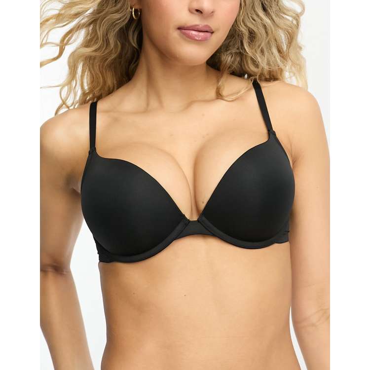 Black push up clearance bra