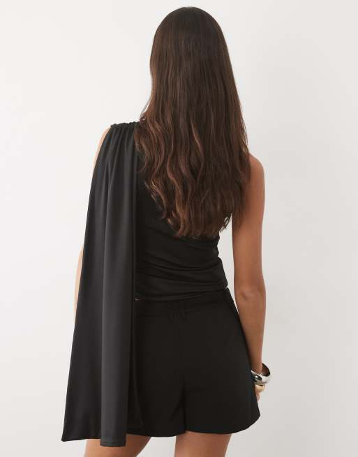 ASOS DESIGN microshorts sartoriali tux nere, 5 di 5