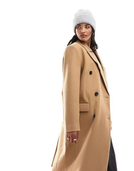 Asos store camel overcoat